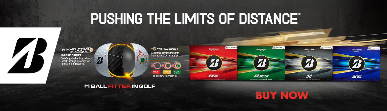Bridgestone Golf Balls and More at Rock Bottom Golf brand page - desktop image