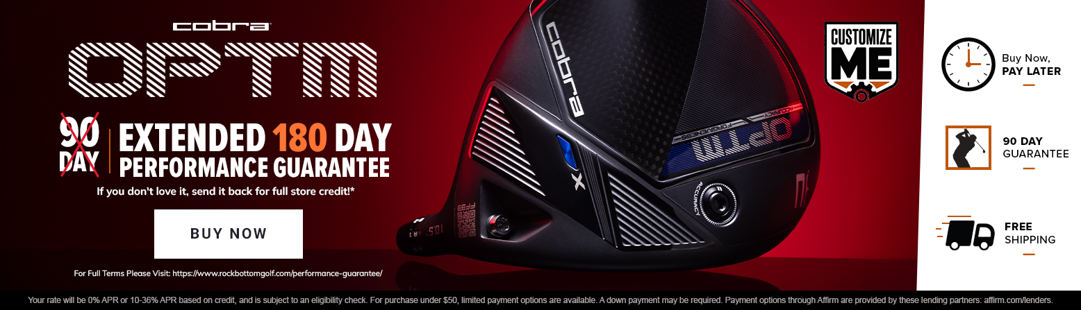 Cobra OPTM Clubs Have Arrived At RockBottomGolf.com!