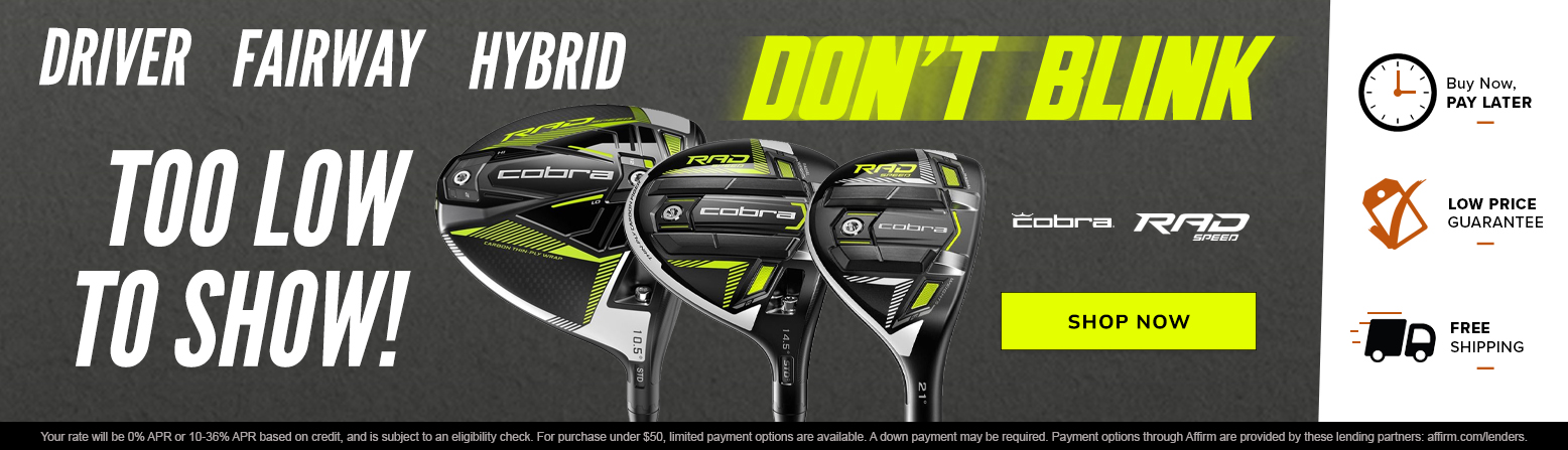 Cobra RADSPEED Golf Clubs Price Drops! Shop Now!