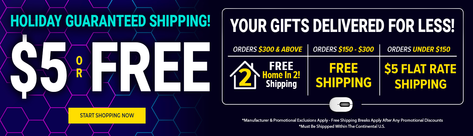 $5 or FREE Holiday Shipping!