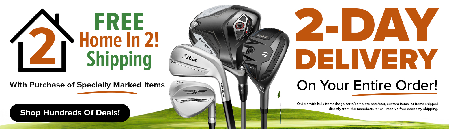 FREE Home In 2 Shipping! Get Your New Golf Gear FAST and Shipped FREE! Shop Now! - desktop image