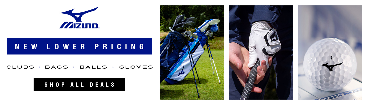 New Lower Prices On Mizuno Golf Gear! Save On Mizuno Clubs, Golf Bags, Balls, Golf Gloves, and MORE! Shop Now!