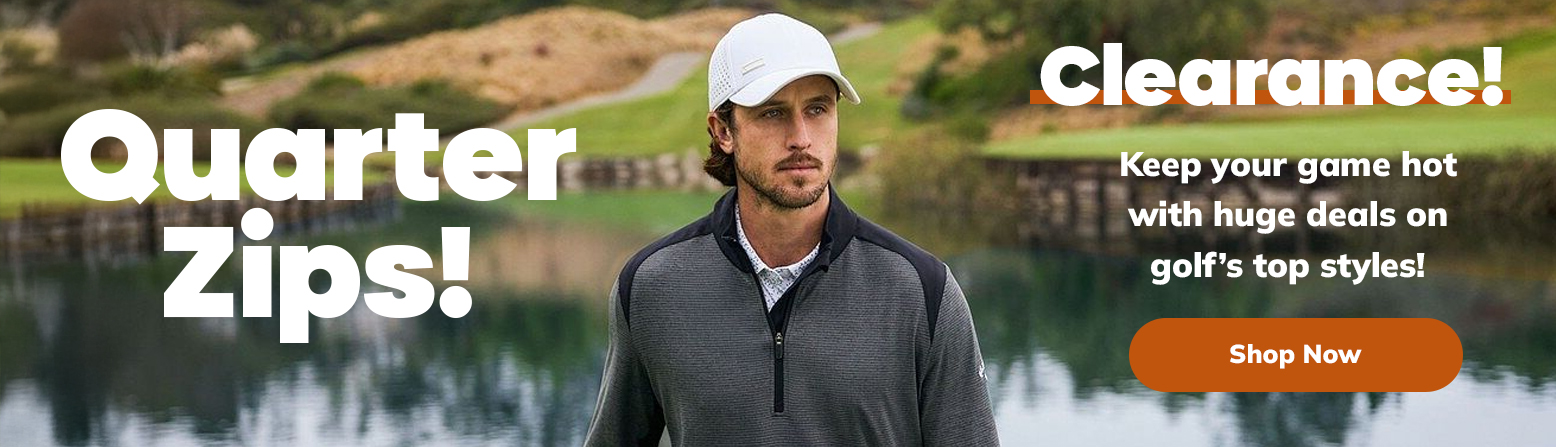 1/4 Zip Pullover Closeout Sale! Shop Now!