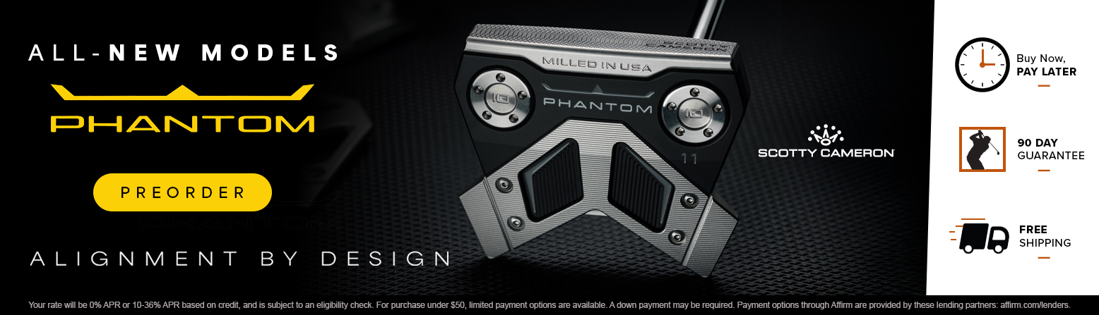 Pre-Order All New Titleist Scotty Cameron Phantom Golf Putters TODAY! Shop Now!