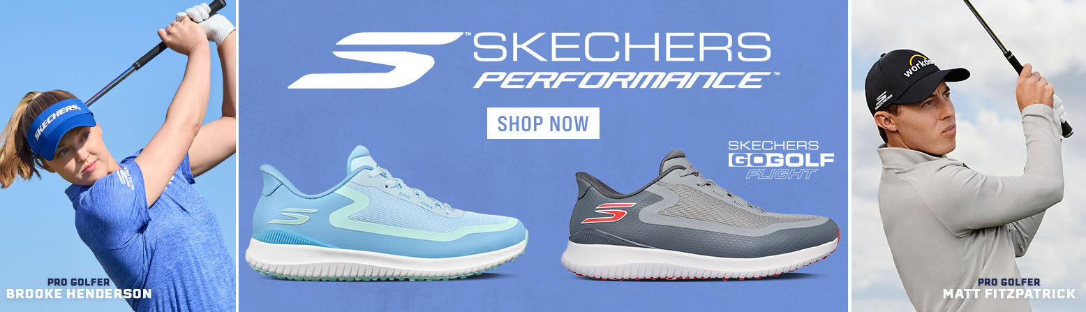 Skechers Go Golf Flight Golf Shoes at Rock Bottom Golf brand page - desktop image