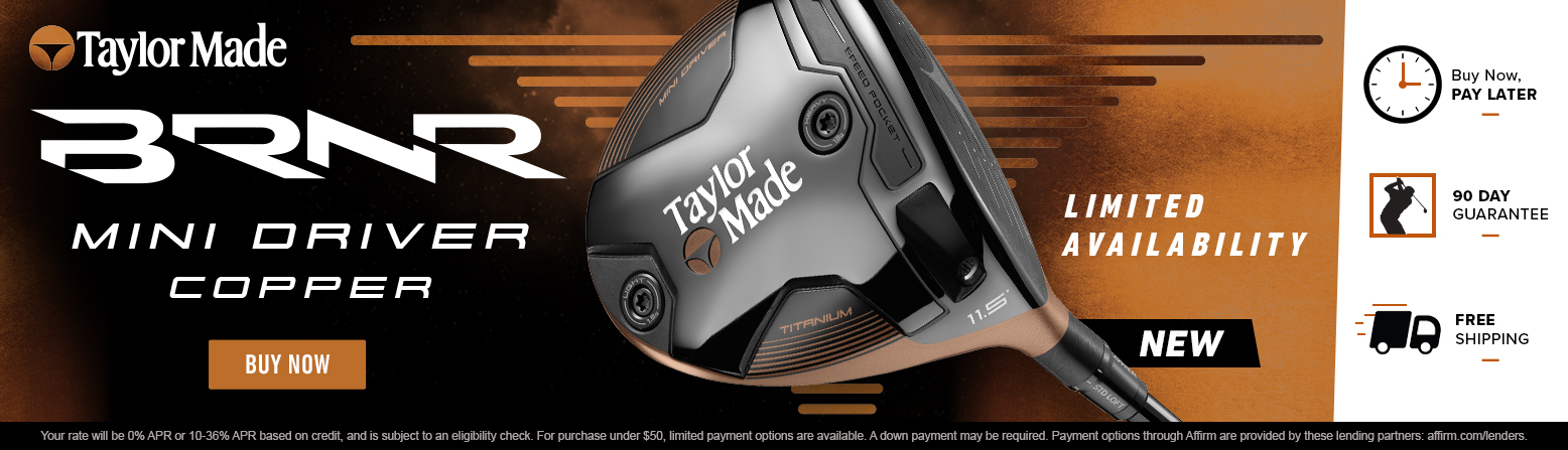 TaylorMade Burner Mini 2.0 Copper Drivers - Limited Availability! Shop Now!