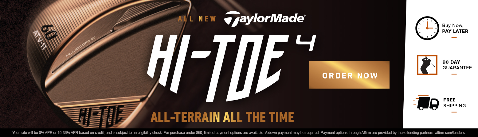 New TaylorMade Hi-Toe 4 Golf Wedges! Shop Now!