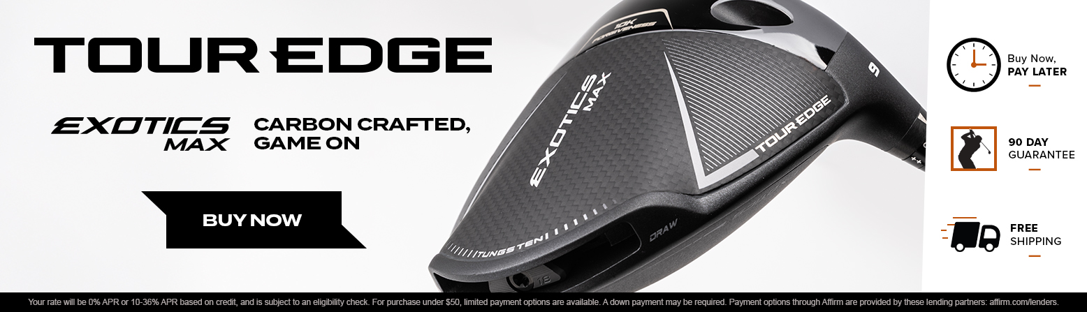 Tour Edge Exoctics Max Clubs Now Available! Shop Now!