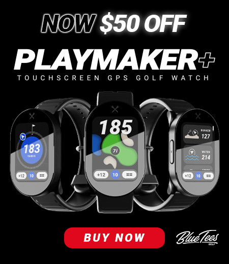 $50 Off Blue Tees Golf Playmaker Watch! Shop Now!