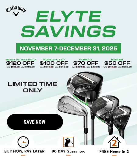 Callaway Golf Clubs at Rock Bottom Golf brand page - mobile image