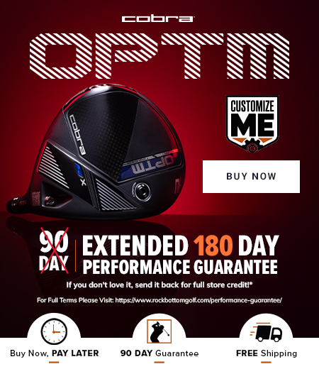 Cobra OPTM Clubs Have Arrived At RockBottomGolf.com!