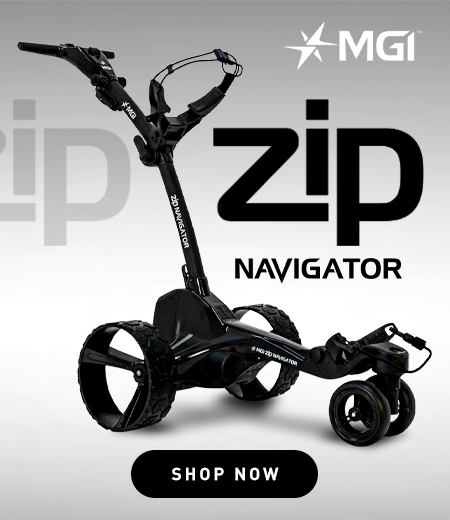 MGI Electric Golf Carts at Rock Bottom Golf brand page - mobile image