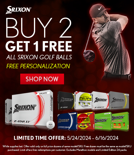 Srixon Buy Two Get One FREE Golf Balls! Shop Now!