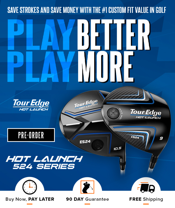 Tour Edge Golf Clubs at Rock Bottom Golf brand page - mobile image