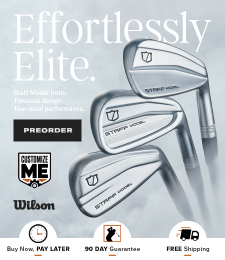 Wilson Golf at Rock Bottom Golf brand page - mobile image