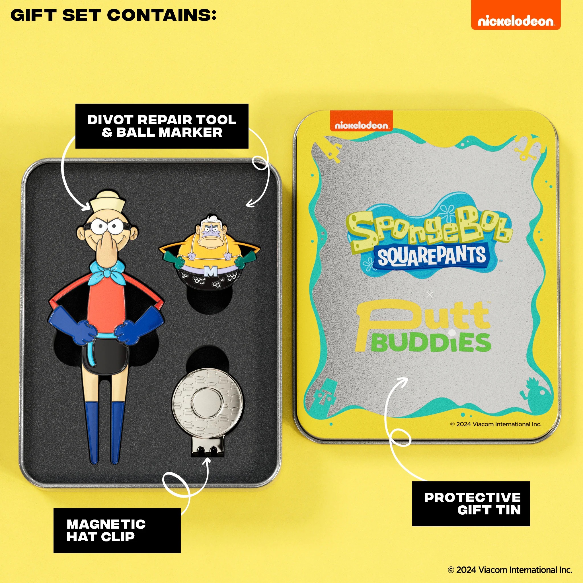 Mermaid Man & Barnacle Boy Divot Tool And Ball Marker Set