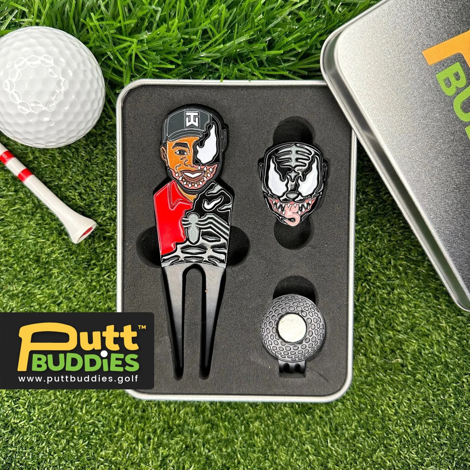 Sun Day Dread Divot Tool w/ Tiger Venom Ball Marker