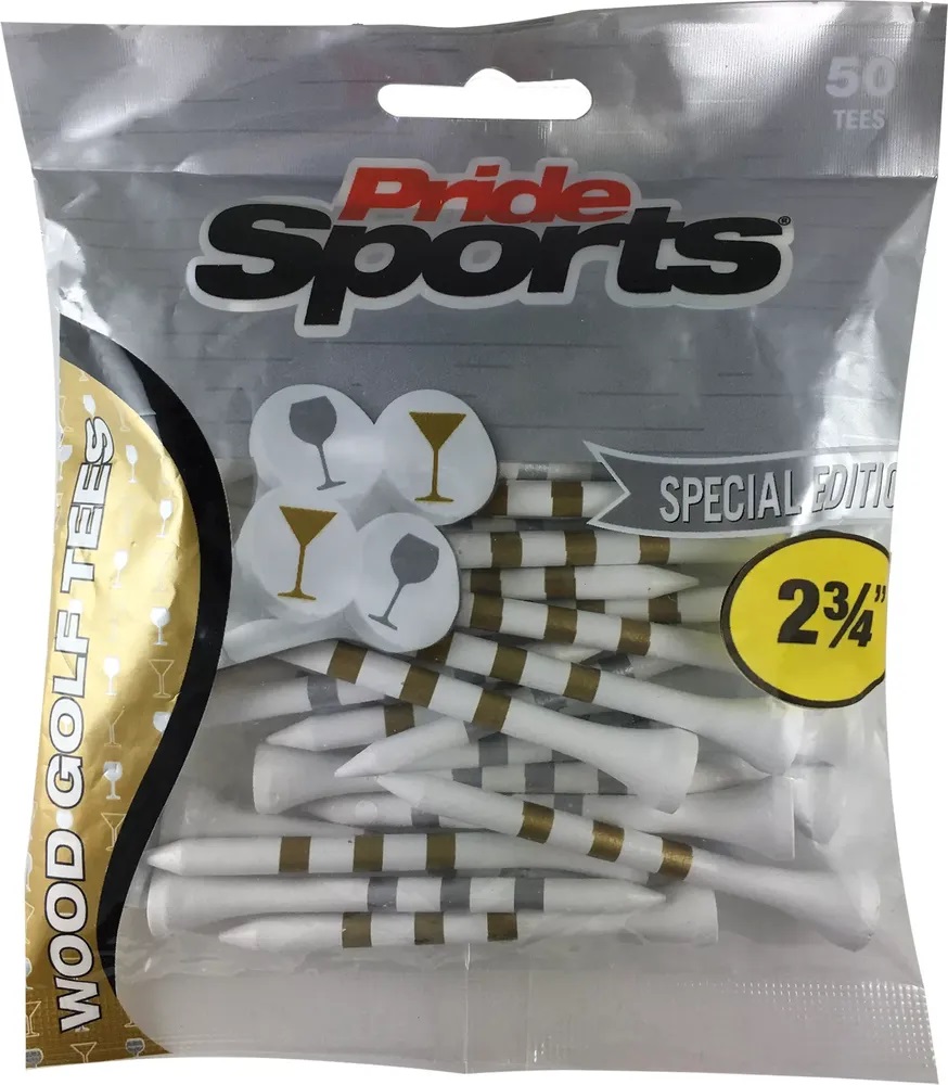 Pride Sports Golf Martini & Wine Tees (50 Count)