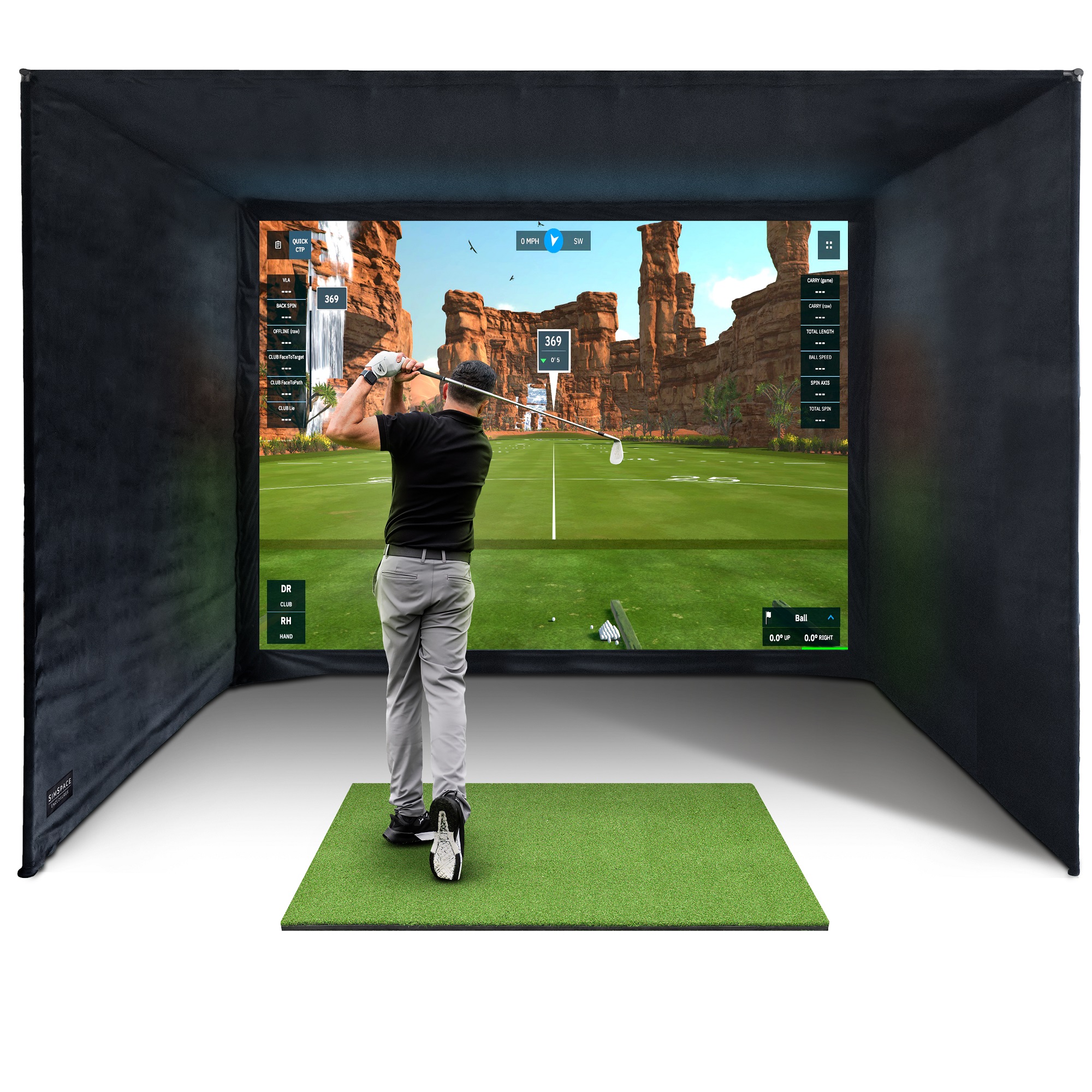 SimSpace Golf Enclosure SIM/006 (13' 2'' x 9' 10'' x 9' 10'')