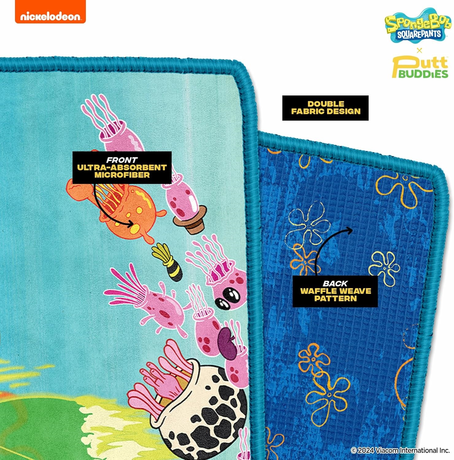 Spongebob Squarepants Bikini Bottom Buddies Caddy Towel