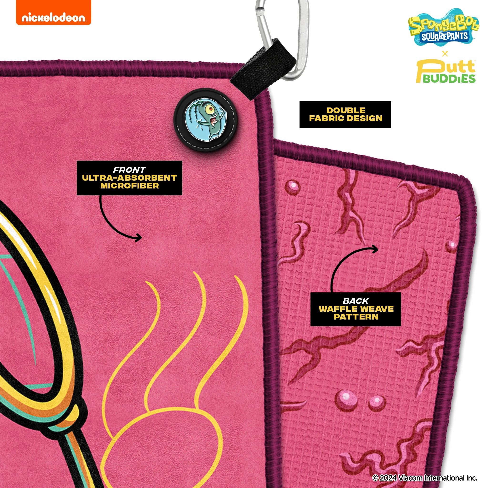 Patrick Krusty Pants Magnetic Golf Towel With Ball Marker