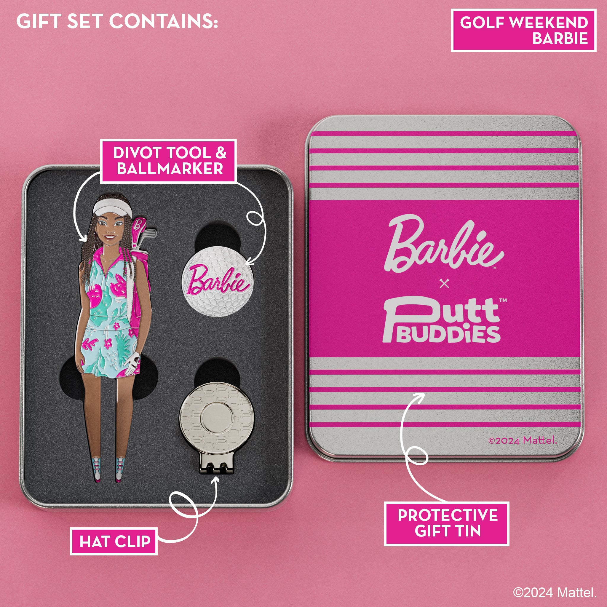 Golf Weekend Barbie Divot Tool With Barbie Ball Marker