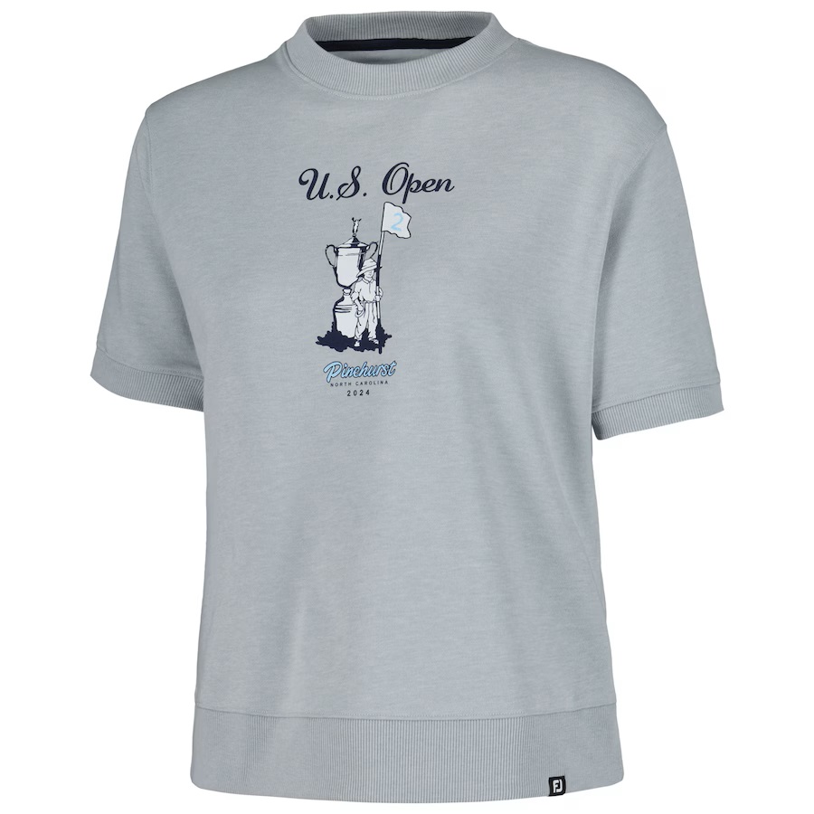 Ladies 124th US Open Cropped Short Sleeve Sweatshirt