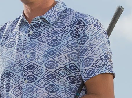 aloha woven golf shirt