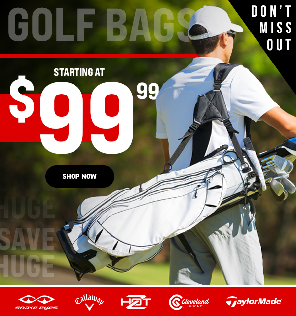 Golf Bags Starting At $99.99 - Shop NOW!