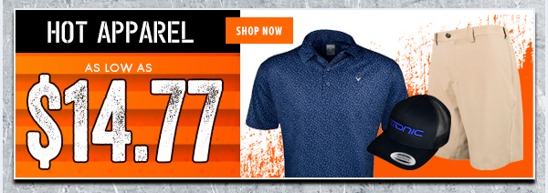 Apparel STEALS From $14.77 - Shop NOW!