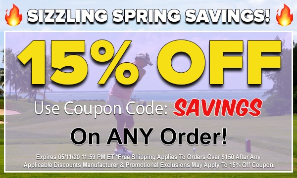 15% OFF ANY Order PLUS Free Shipping!