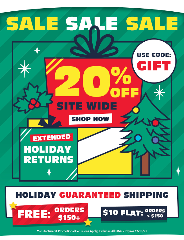 HOLIDAY SALE: 20% OFF SITE WIDE!