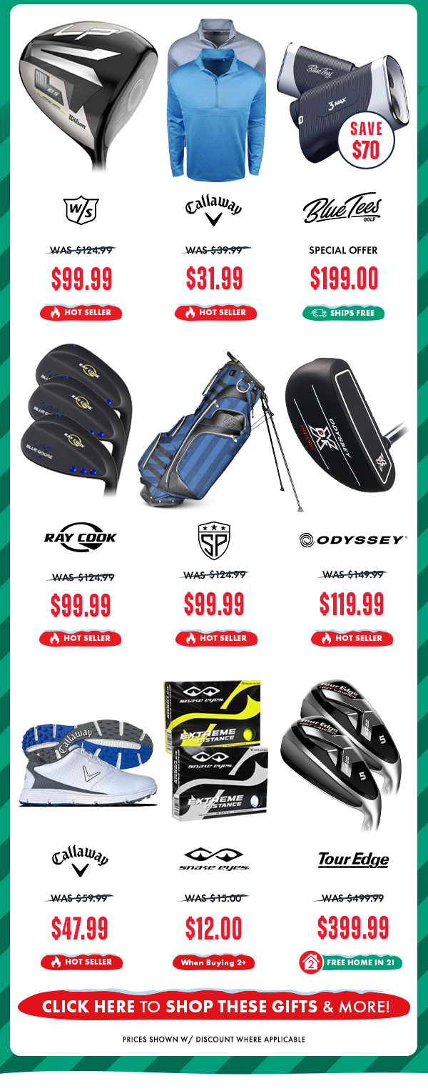 HOT GIFTS YOUR GOLFER NEEDS!