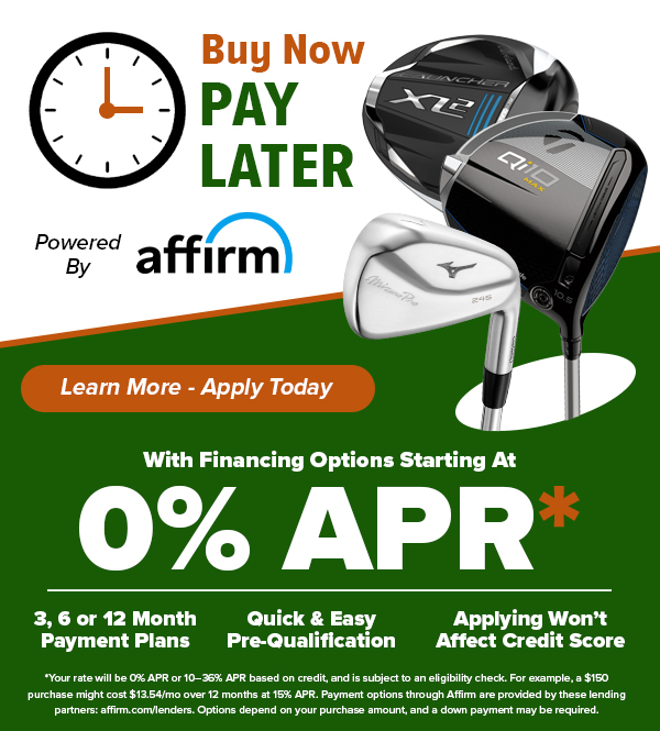 Buy Now, Pay Later w/ Financing through Affirm  Starting At 0% APR!