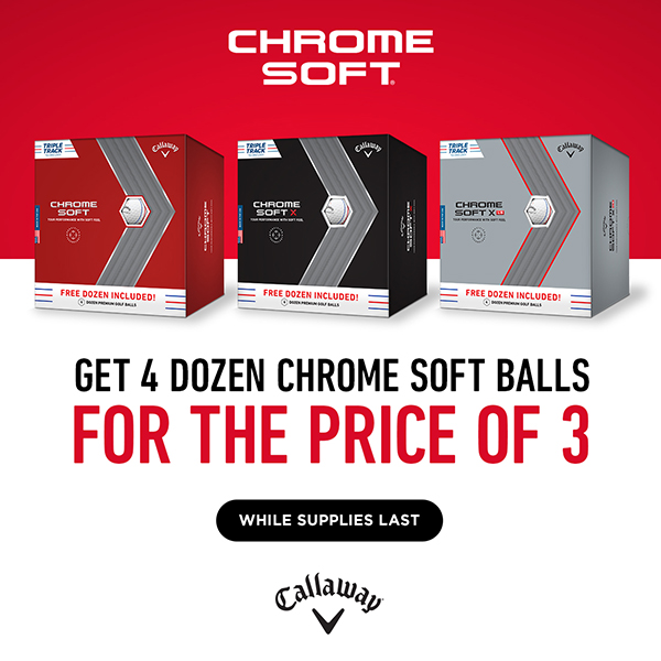 Callaway Chrome Soft: Buy 3, Get 1 FREE - BUY NOW!