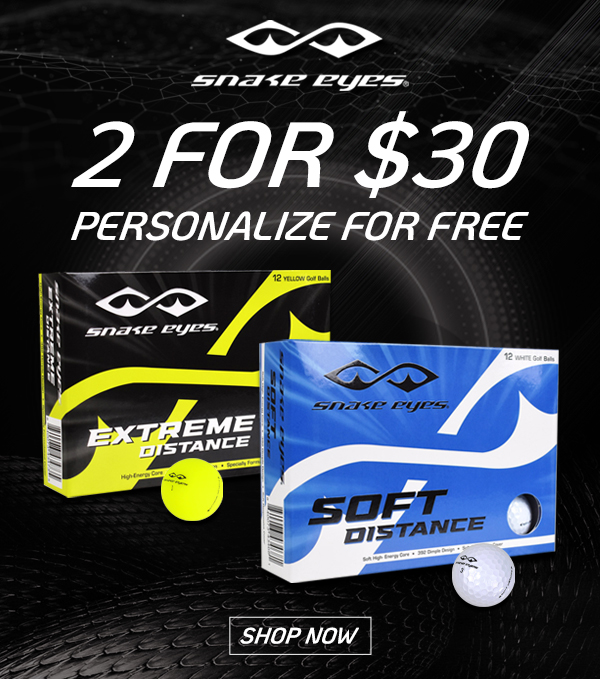 Snake Eyes Golf Balls: 2 Doz For $30!