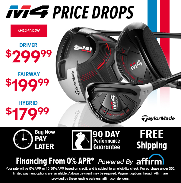 NEW LOW PRICES: TaylorMade M4 Metalwoods - Shop NOW!