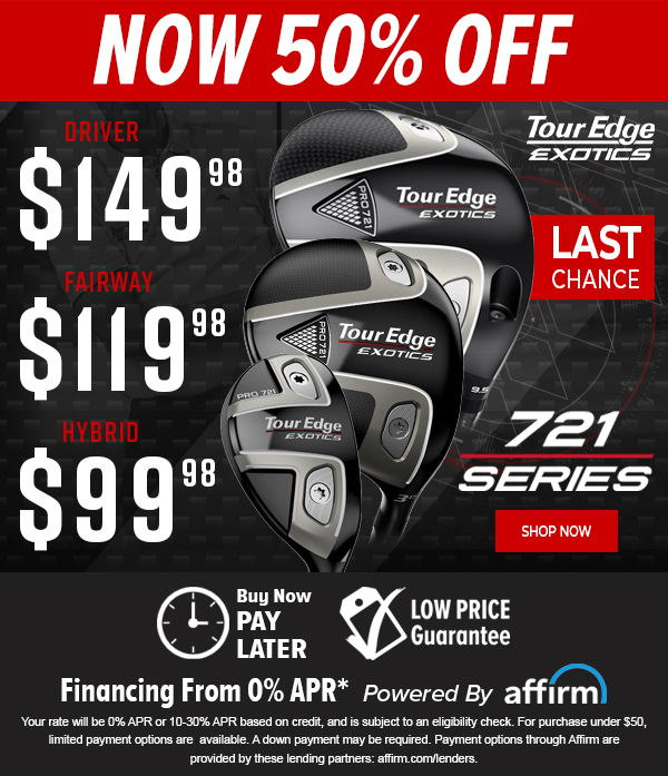 LAST CHANCE! 50% OFF! Tour Edge 721 Pro Series Woods - SAVE NOW!