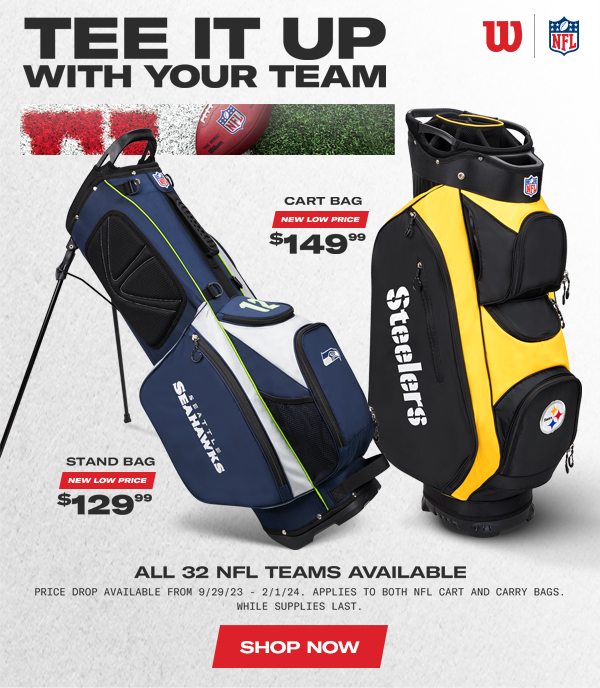 Wilson x NFL: Tee Up Your Team - Shop Bags!