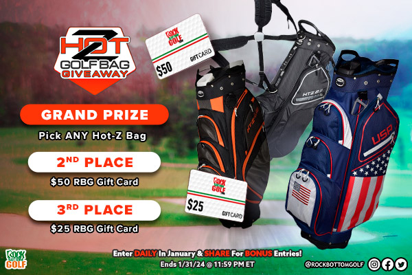 Enter to Win Rock Bottom Golf's Hot-Z Golf Giveaway - Enter Daily + Share To Earn Bonus Entries!