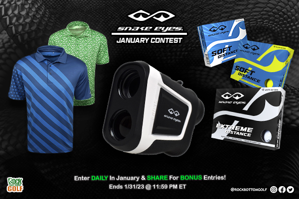 Win Rock Bottom Golf's Free Snake Eyes January 2023 Giveaway - Enter Daily + Share To Earn Bonus Entries!