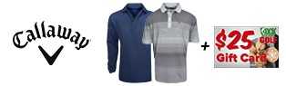 FREE $25 RockBottomGolf.com Gift Card w/ Callaway Apparel Purchase!