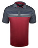 Etonic Golf Chest Stripe Print Polo Shirt - Image 1