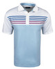 Etonic Golf Chest Stripe Print Polo Shirt - Image 3