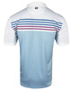 Etonic Golf Chest Stripe Print Polo Shirt - Image 4