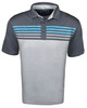 Etonic Golf Chest Stripe Print Polo Shirt - Image 5
