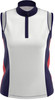 Callaway Golf Ladies DriRelease Sleeveless Colorblock Snap Front Polo - Image 1