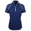 Etonic Golf Ladies 1/2 Zip Short Sleeve Mock Polo Shirt - Image 5
