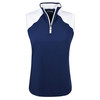 Etonic Golf Ladies 1/2 Zip Sleeveless Mock Polo Shirt - Image 5