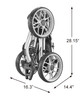 CaddyTek Golf CaddyLite EZ Fold V8 3-Wheel Push Cart - Image 2